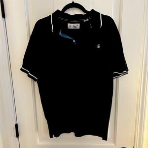 Black and white polo XL